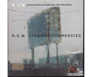 REM - Strange Currencies - Yellow Vinyl + Badge