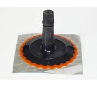 Rema Tip Top 501014-1 - Parche de válvula TR 14, base de goma de 50 mm de diámetro, vástago de válvula de 13,5 mm, reparación de manguera