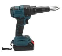 Remachador inalámbrico de 88V, Kit de remachautomático eléctrico ciego automático sin escobillas con batería y estuche de transporte,2 batería
