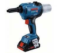 Bosch Professional 18V System GRG 18V-16 C - Remachadora a batería (fuerza 16.000 N, longitud de carrera 25 mm, sin batería, en L-BOXX)