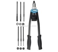 REMACHADORA A DOS MANOS PARA TUERCAS REMACHABLES M3-M12 7 BOQUILLAS FERVI 0455