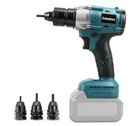 Remachadora de batería compatible con Makita 18 V, herramienta de remachado eléctrico sin escobillas con tres modos, para remaches M4/5/6, obras, reparaciones de automóviles y bricolaje (sin batería)