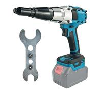 Remachadora de batería compatible con Makita de 18 V, pinzas automáticas para remaches eléctricos sin escobillas, para remaches ciegos de 2,4-4,8 mm (sin pilas)