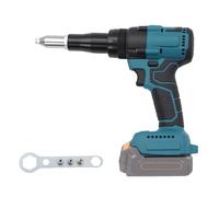 Remachadora de batería sin escobillas con luz LED, compatible con baterías de iones de litio Makita de 18 V, ideal para obras de construcción, reparaciones de automóviles y bricolaje, sin batería