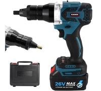 Remachadora de tuercas M3-M12 a batería, automática con memoria de carrera