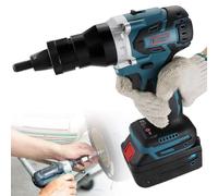 Remachadora inalámbrica M3-M12, juego profesional con 7 mandriles y LED