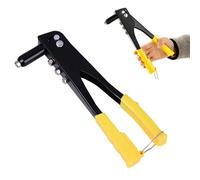 Remachadora Manual, Pistola de Remaches, Herramienta Remachadora, Remachadora Pop, Adecuado para Remachar en Construcción, Automóviles, con 4 Boquillas Guía (2,4 mm/3,2 mm/4,0 mm/4,8 mm)