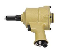 Remachadora Neumática de Aire, Herramienta Eficiente de Remachado de Doble Martillo para Clavos de Aluminio y Acero de 2,4 a 4,8 Mm, Hecha de Acero de Aleación de Alta Resistencia, para