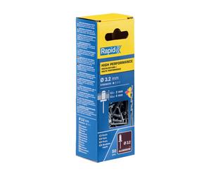 Remache ø4x14mm. aliminio y broca 50 unidades