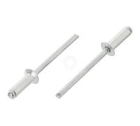Remache ciego de 3,2 mm x 12 mm, cabeza avellanada, eje de aluminio/acero, ISO 15978 (paquete de 20) E6B