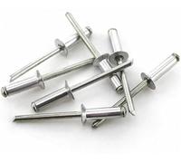 Remache ciego de cabeza redonda, Remaches ciegos de aluminio M2.4-M3.2 muebles avellanados coche avión paquete 20 50 100 piezas(M3.2x5.4,100Pcs)