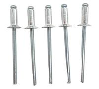 Remache de acero inoxidable, 50/30/20 piezas Remaches ciegos Aleación de aluminio M2.4 M3.2 M4 M5 Cabeza de cúpula pop avellanada plana(10mm,M2.4(50pcs))