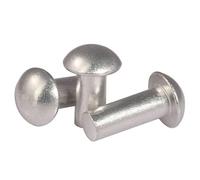 Remache de cabeza redonda sólida de aleación de aluminio(M4 (50Pcs),40mm)