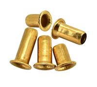 Remache hueco de latón GB876, 100-500 unidades, M0.9, M1.3, M1.5, M1.7, M2, M2.3, M2.5, M3, M3.5, M4, for placa de circuito impreso.(3mm,M1.5 (500Pcs))