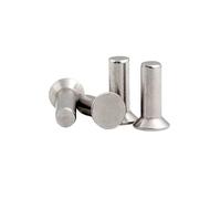 Remache macizo de cabeza plana, Remaches autorroscantes de cabeza avellanada plana aluminio M2-M8 paquete 4-60 mm(12mm,100pcs M2)