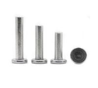 Remache macizo M2 M3 M4 M5 M6 M8 Remaches sólidos de aluminio Remache de cabeza plana(M2 50pcs,5mm)