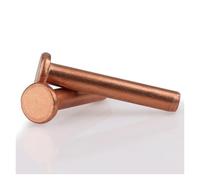 Remache sólido de cabeza plana cobre rojo M3x3 mm-30 mm, tapa, golpe manual, sauce lingli(30mm 10pcs)