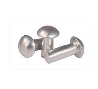 Remaches, Aluminio Sólido Semi Redondo Cabeza Autoenchufable Tipo Martillo Remache GB867 Blanco Múltiples Tamaños(4mm,M2 (200Pcs))