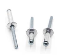 Remaches ciegos con cabeza abovedada de aluminio GB12618, 10/20 piezas, M2.4 M3.2 M4 M5 M6, remaches pop para muebles y coches(M3.2 20pcs,10mm)