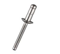 Remaches ciegos de aluminio, Remaches ciegos de acero inoxidable 6,4 mm 10,5-24,5 30/50 piezas(6.4x10.5mm,30Pcs)
