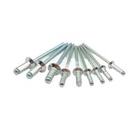 Remaches ciegos de cabeza redonda, Remaches ciegos Aleación de aluminio M2.4-M5 5-10 mm 20-50 piezas Cabeza de cúpula pop avellanada for muebles de metal(M3(30pcs),5mm)