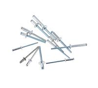 Remaches ciegos de tracción, Aluminium Mushroom Head Break Mandrel Blind Rivets GB12618 M2.4-M6 5-20mm Pack Of 100(M5(10pcs),20mm)
