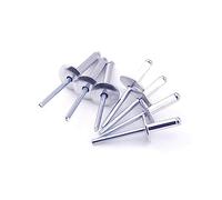 Remaches ciegos, Paquete de 100 remaches pop ciegos cabeza abovedada con brida aluminio M3,2 mm x 8 9,5, multicolor