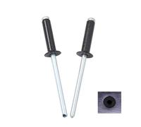Remaches ciegos, Remaches ciegos Cabeza avellanada de aluminio Negro 2,4-4,8 mm de diámetro Paquete de 30/50 piezas(4.8x10 Mm,50Pcs)