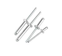 remaches ciegos, Remaches ciegos de aluminio, cabeza redonda, ancla tracción, cúpula, mandril acero, remache escape M2.4 .8 M3 .2 .6 M4 M5 M6. 8mm(10mm,M3 (100pcs))