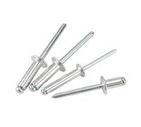 remaches ciegos, Remaches ciegos de aluminio pop M2.4 M3 .2 Cabezal cúpula Vástago Mandril Clavo extracción escape(M3 (50pcs),4mm)