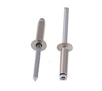 Remaches ciegos, Remaches pop de aluminio con cabeza avellanada, remaches ciegos, fijaciones M2.4 x (5-10) mm(50pcs,M2.4x6)