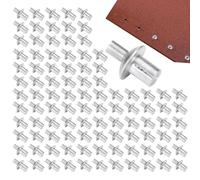 Remaches completos de aluminio de cabeza - remaches con núcleo de aluminio de cabeza semionda | Expansión de golpe para herramientas de precisión Electrónica DIY 50/100