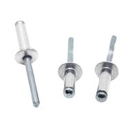 Remaches de aluminio 10/20 piezas M2.4 M3.2 M4 M5 M6 GB12618 cabeza de hongo de aluminio, mandril, remaches ciegos, remache Pop for muebles, coches y aviones(M5 20pcs,6mm)