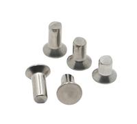 Remaches de aluminio macizo con cabeza avellanada, Remaches Planos Avellanados Sólidos Autoenchufantes Acero Inoxidable 304 M2-M6 Paquete de 145 piezas GB869(8mm,M3 20pcs)