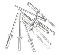 Remaches de aluminio Remaches Pop de cabeza de cúpula, remaches ciegos, remachador de mandril, remache de escape de clavo ciego, herramienta M3.2 M4 M5, 30/50 Uds.(50pcs,3.2x16mm)