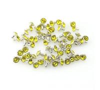 Remaches de cristal metálico, Tachuelas con remaches de diamantes imitación cristal, cobre multicolor, 100 piezas