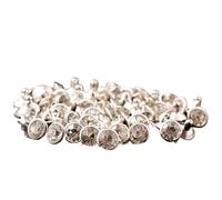 Remaches de diamantes de imitación transparentes, Remaches de latón con diamantes imitación, 6-11mm, multicolor, paquete 20 for ropa, bolso, cinturón, artesanía en cuero(Color-1,7mm)