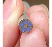 Remaches de mosaico, remaches pasador relleno resina colores 6 mm, for material decorativo con mango cuchillo, longitud 60 1 pieza(Purple)