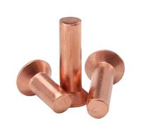 Remaches macizos de cabeza avellanada de cobre M3 M4 M5 M6(25mm,M4 (20Pcs))