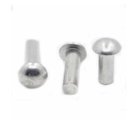 Remaches macizos de cobre con cabeza redonda, Remaches autoenchufantes sólidos de cobre y aluminio cabeza redonda, varios tamaños, 5-50 piezas(30MM-M4)
