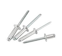 Remaches Pop, remache ciego de cabeza de cúpula de aluminio M2.4 M3 M3.2 M4 M5 M6 M6.4, mandril de vástago, clavo de extracción(16mm,M6.4 (10PCS))