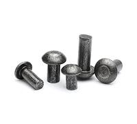 Remaches sólidos de cabeza de hierro y semi-redondas, M3M4M5M6M8M10M12M14M16, 1kg-6 * 10 * 1kg