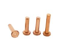 Remaches, Sólidos De Cobre Golpean La Cabeza Plana GB109 M1.5-M8(8mm,M6 2pcs)