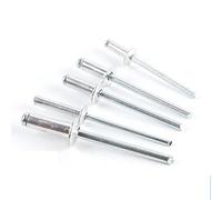Remaches SUPERTOOL de aluminio Pop Remaches de gran brida, cabeza de cúpula abierta, 2,4/3,2/4/4,8 mm, paquete de 50 (4,8 x 13 mm)