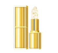 Remainder h Lipstick, Remainder Lip stick, Gold Crystal Ph Lipstick Color Changing, Hardpointing Transferproof Color-Changing Lipsticks, Remainderh Lip, Long Lasting 24 Hours Glossy for Woman (1pc)