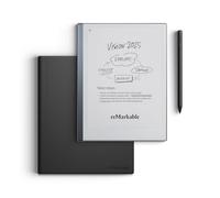 reMarkable Paquete de 2 fundas de piel para tablet de papel reMarkable 2 de 10.3 pulgadas, marcador más bolígrafo con borrador integrado y funda tipo libro en piel negra de primera calidad