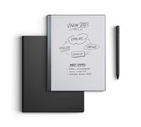 reMarkable Paquete de 2 fundas de piel para tablet de papel reMarkable 2 de 10.3 pulgadas, marcador más bolígrafo con borrador integrado y funda tipo libro en piel negra de primera calidad