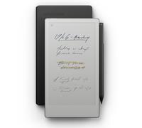 reMarkable Paper Pro Move con Marker Plus y Book Folio Cuero Negro | Tableta ultraportátil de 7,3" a color con luz de lectura, cuaderno de bolsillo digital para productividad