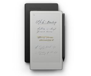 reMarkable Paper Pro Move con Marker Plus y Book Folio Cuero Negro | Tableta ultraportátil de 7,3" a color con luz de lectura, cuaderno de bolsillo digital para productividad