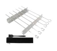 Remasa inclinable, bastidor de barbacoa ,Porta kebab de acero inoxidable - Herramientas portátiles para barbacoas al aire libre, accesorios para pescado, carne, salchichas, verduras